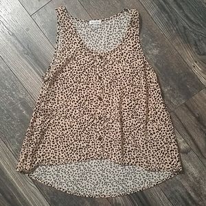 Cheetah print tank top